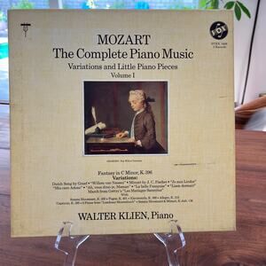Mozart The Complete Piano Music Vol 1 Walter Klien 3xLP Box Set VOX SVBX 5406